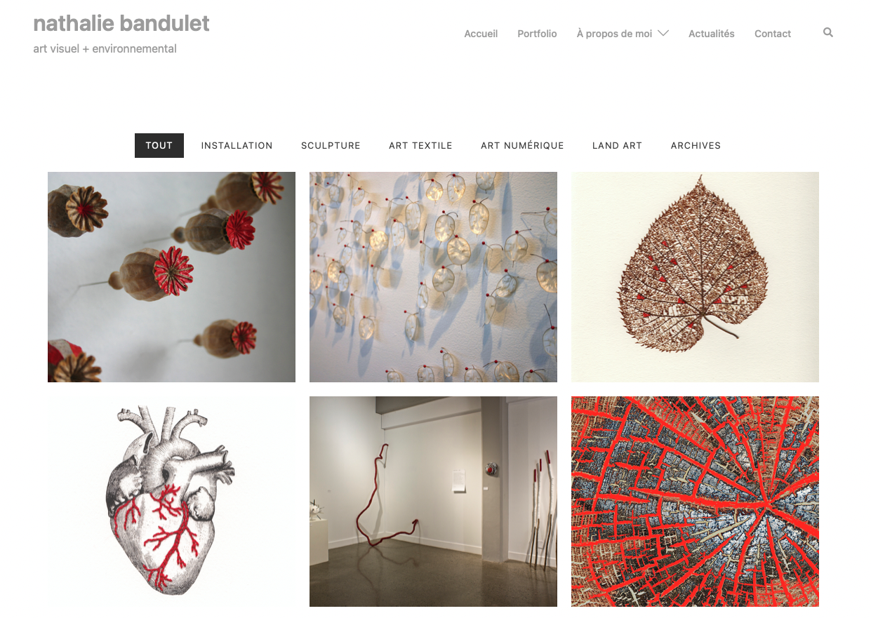 Nathalie Bandulet - lancement - site web